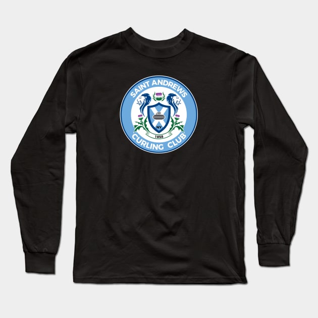 Saint Andrews Curling Club Long Sleeve T-Shirt by JP